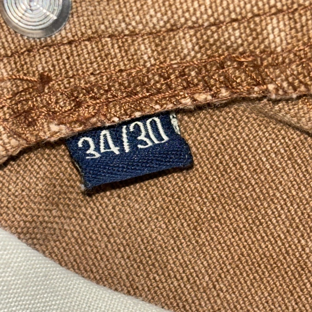 Vintage Polo Sport Pants Men's 34X26 Tan Carpenter Genuine Workwear Pockets​​ - Picture 7 of 13